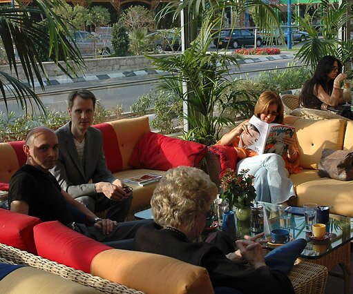 Four Seasons Having coffe at the Four Seasons café in Limassol: Mum, Markos Arto and Mina