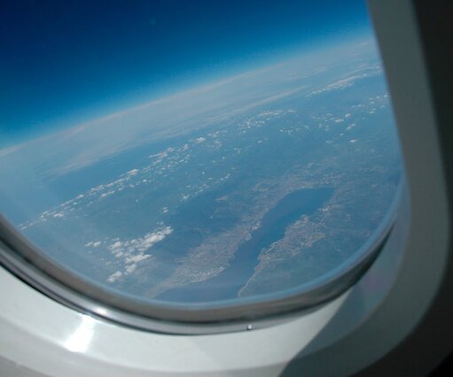 Window Flying to Cyprus
