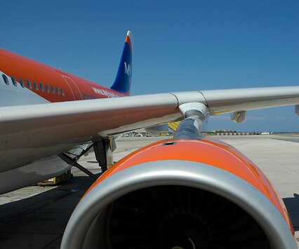_DSC0011 Engine of the Airbus A330-300 at Larnaca Airport