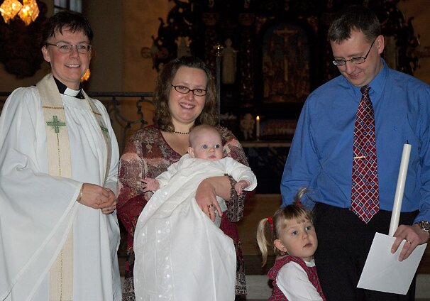 Christening of Alice in Gävle