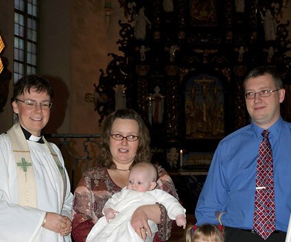 _DSC0047 In the church with the priest.