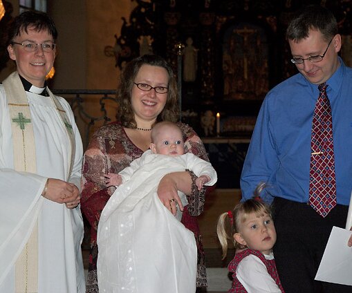 _DSC0049 In the church with the priest.