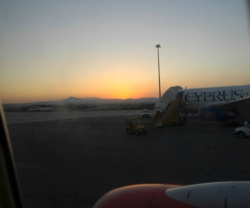 _DSC0124 Looking out of the aircraft at Larnaca airport