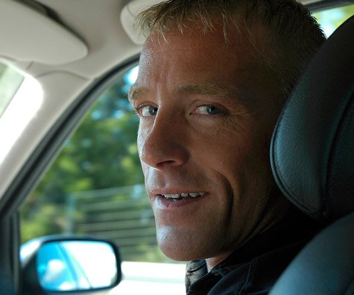 _DSC0043 Krister in the car, going to Västerås