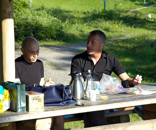 _DSC0093 Markos and Krister talking