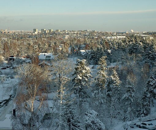 _DSC0034 View over the wintry landscape from the sitting room
