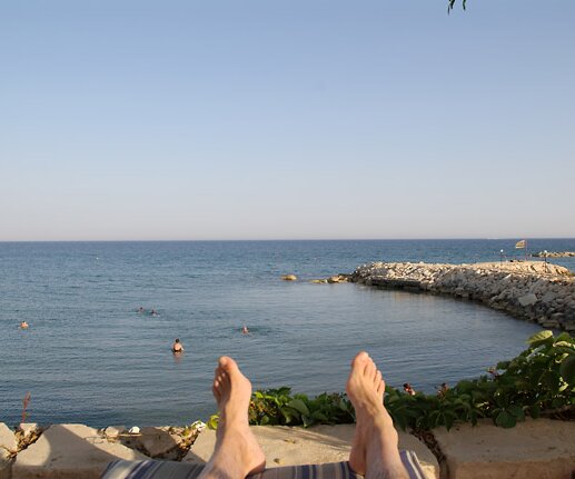 _DSC0009 View from resting position. At Apollonia Beach Hotel.