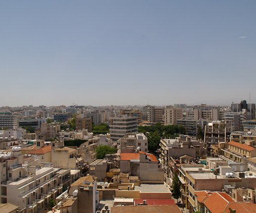 _DSC0002 View of Nicosia towards the south. Ledra street to the right and Onassagorou street to the left.