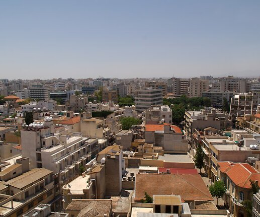 _DSC0015 View of Nicosia towards the south. Ledra street to the right and Onassagorou street to the left.