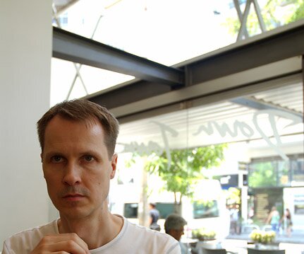 _DSC0037 Arto at a restaurant in Nicosia, waiting for lunch.