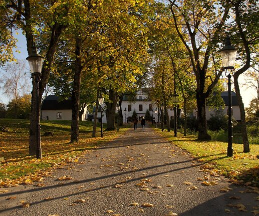 _DSC0003 Walking towards Häringe Castle for afternoon tea.