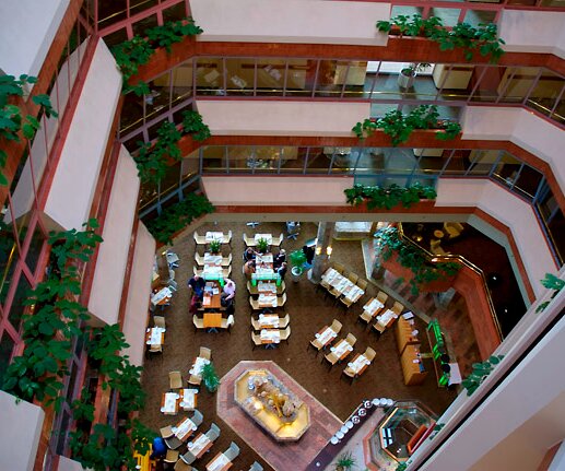 _DSC0057 View of the hotel restaurant from above.