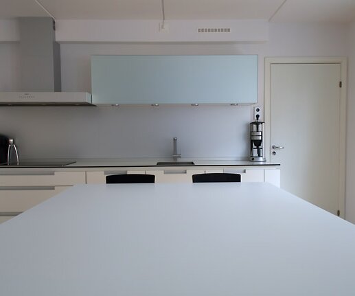 _DSC0019 View of the kitchen with the island in the foreground.