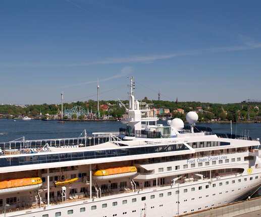 _DSC0002 Cruise ship outside Stadsgården, seen from the heights of Söder.
