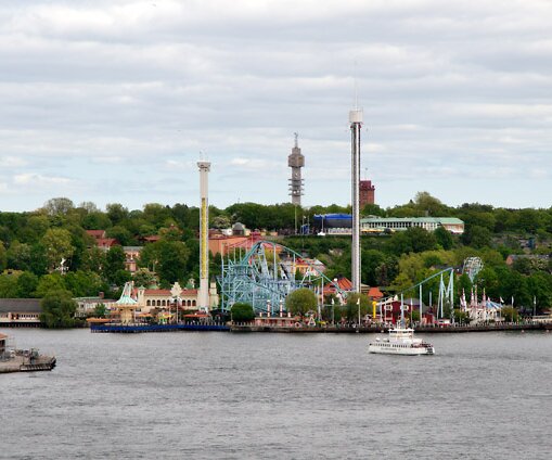 _DSC0030 View of Gröna Lund (Green Grove), an amusement park in Stockholm.