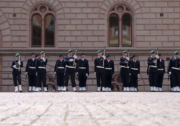 At the Royal Palace At the Royal Palace in Stockholm.