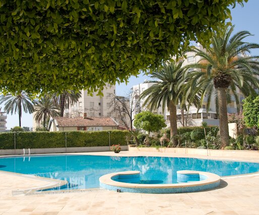 _DSC0065 Pool area at Curium hotel.