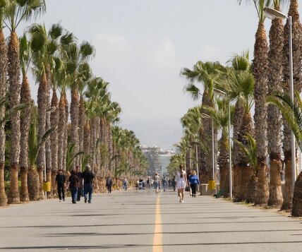 _DSC0079 The sea front promenade in Limassol.