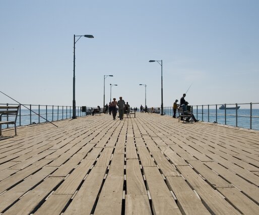_DSC0100 Jetty at the sea front promenade in Limassol.
