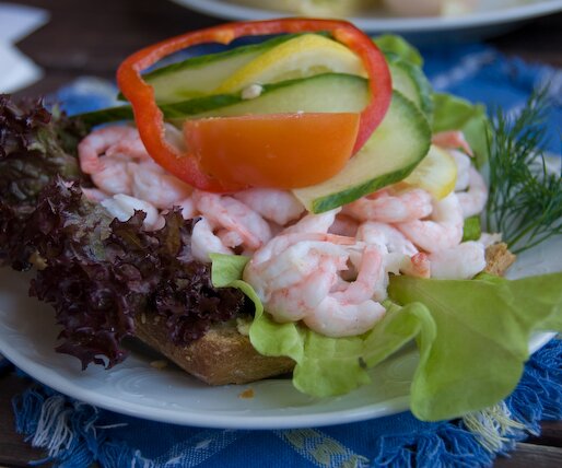 _DSC0005 Shrimp sandwich at café Lyran.