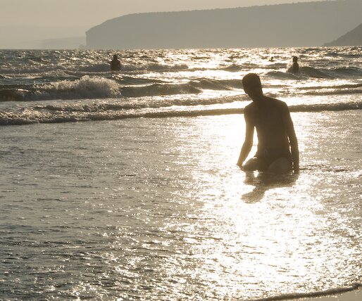 _DSC0063 Arto in the warm sea of Kourion.