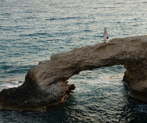 _DSC0114 Arto walking on the natural bridge.