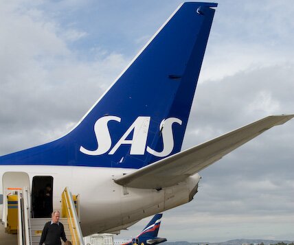 _DSC0029 People leaving the SAS B737-800.
