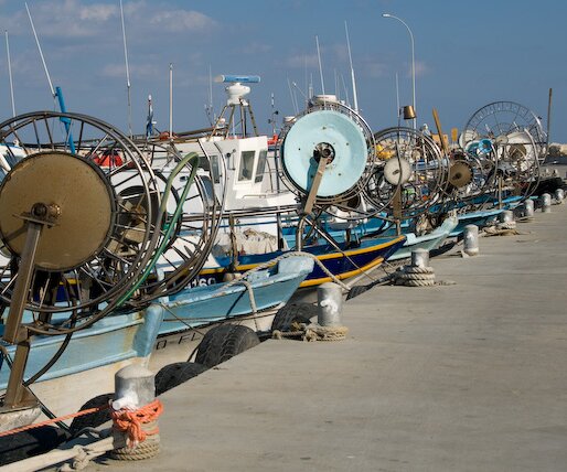 _DSC0018 Fishing boat harbor in Larnaca.