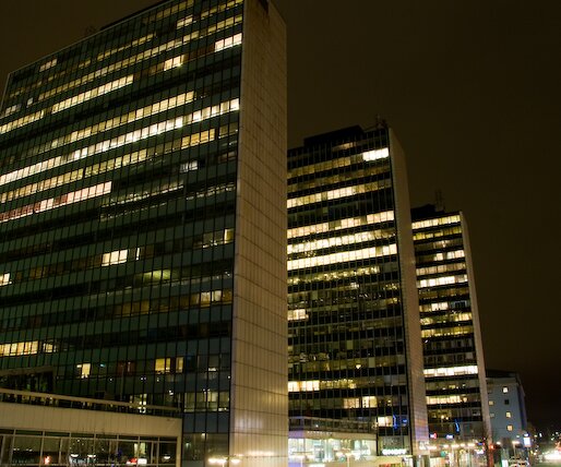 _DSC0019 High rise buildings by Sergels Torg in the city center of Stockholm.