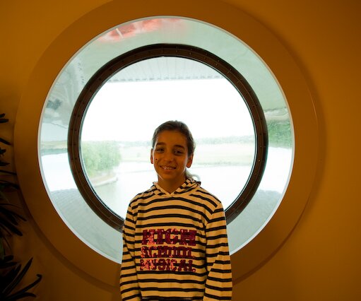 _DSC0137 Ingrid at a window onboard Silja Galaxy.