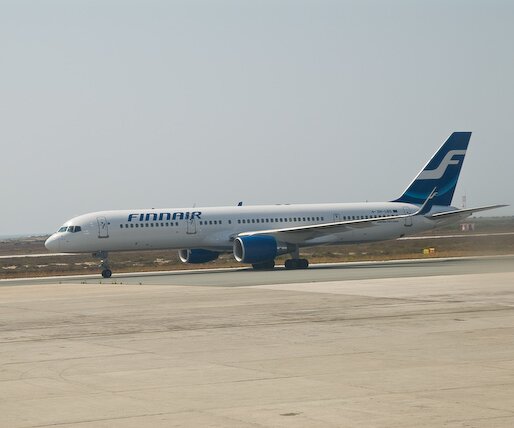 _DSC0059 A Finnair B 757-200 just landed.