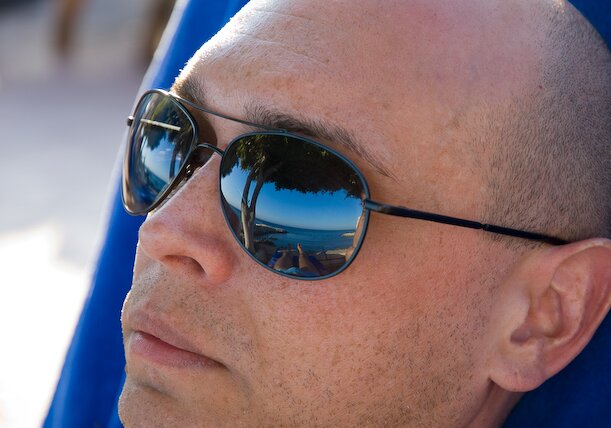 Sunglass reflections Sunglass reflections.