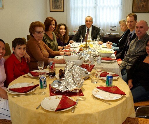 _DSC0046 At the table for Christmas Day lunch.