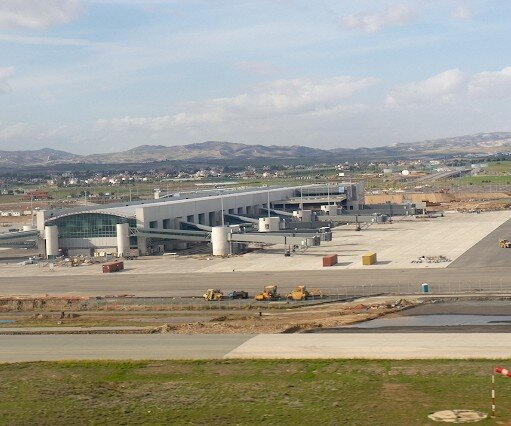 _DSC0007 The new terminal building at Larnaca airport, as seen when taking off.