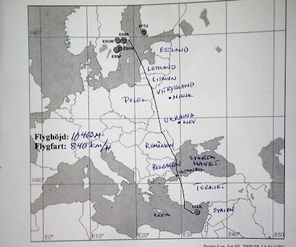 _DSC0016 Flight map, from Larnaca to Arlanda.
