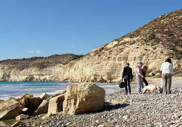 At Kourion beach