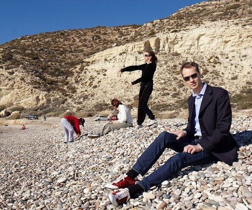 _DSC0119 Enjoying the sunny weather at Kourion beach.