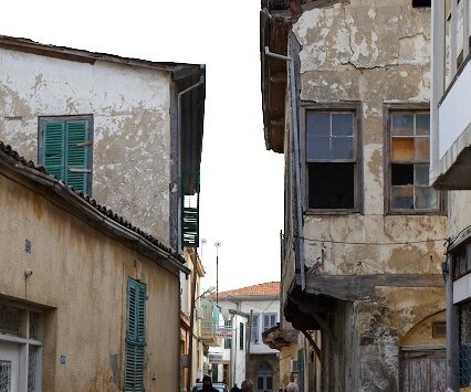 _DSC0032 Streets and old houses in occupied Nicosia.