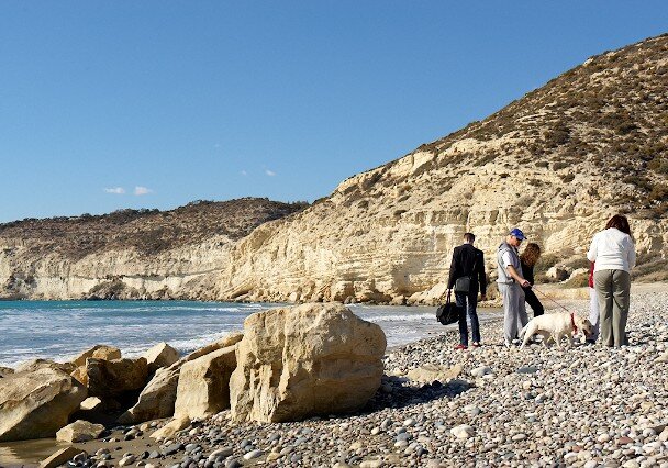 At Kourion beach At Kourion beach in Limassol.