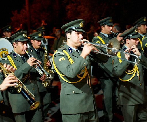 _DSC0035 Military band in the procession of epitaphios, in Pallouriotissa.