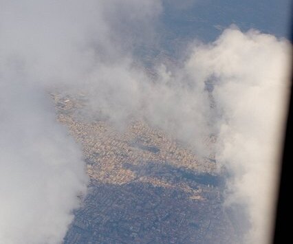 _DSC0043 The city of Limassol through the clouds.
