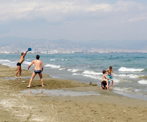 _DSC0041 At Lady's Mile. The city of Limassol in the background.