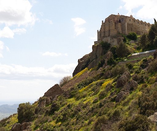 _DSC0007 The Stavrovouni monastery on the peak of the mountain.