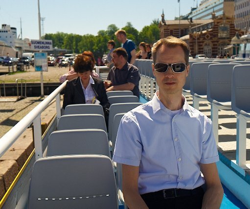 _DSC0232 Arto on the sightseeing boat.