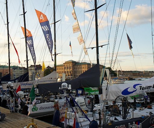 _DSC0102 Ships from the Volvo Ocean Race at Skeppsbron.