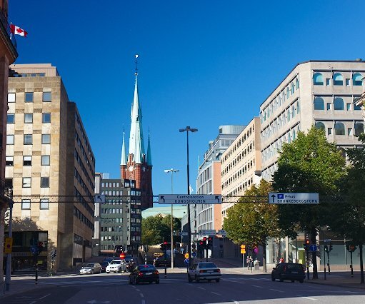 _DSC0010 In the city center. Klara church in the background.