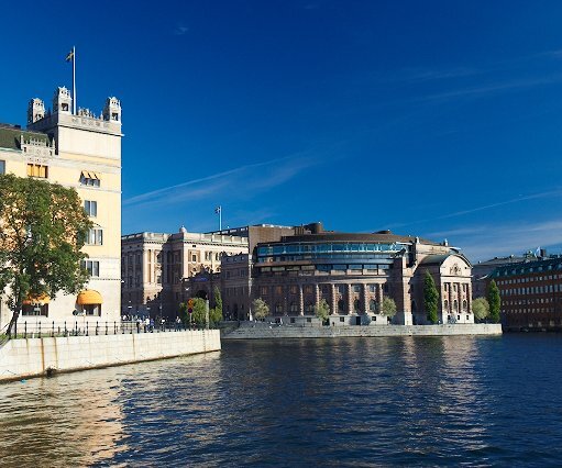 _DSC0017 View of the parliament building in Stockholm.