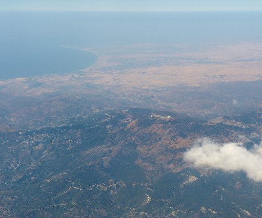 _DSC0016 Flying past the Troodos mountains.