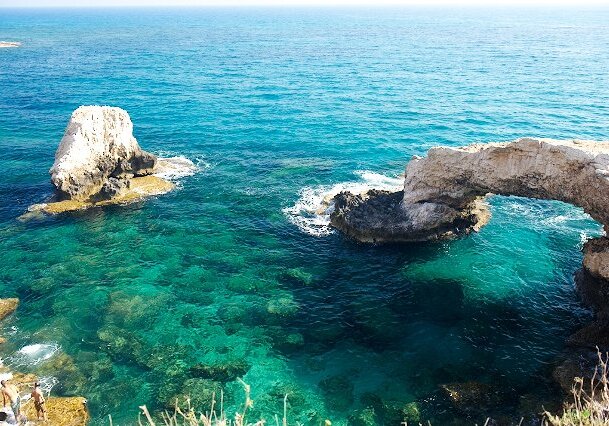 At the sea caves