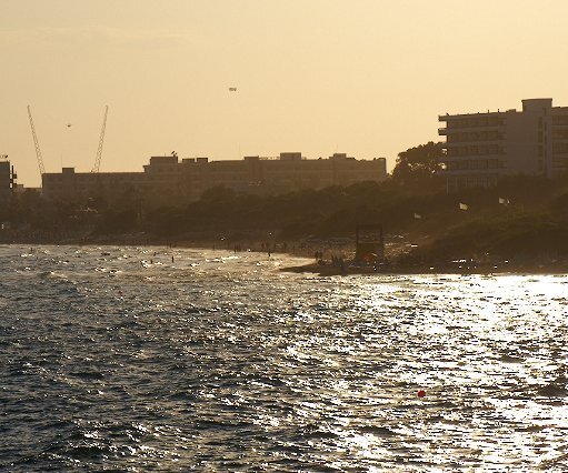 _DSC0117 View towards Ayia Napa from the sea caves area.